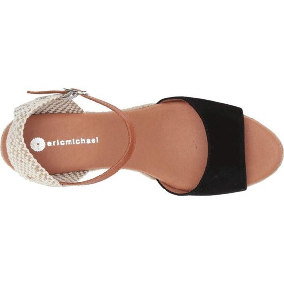 Eric Michael Trieste Wedge Heel Espadrille Sandal New 40 10 - Picture 3 of 5